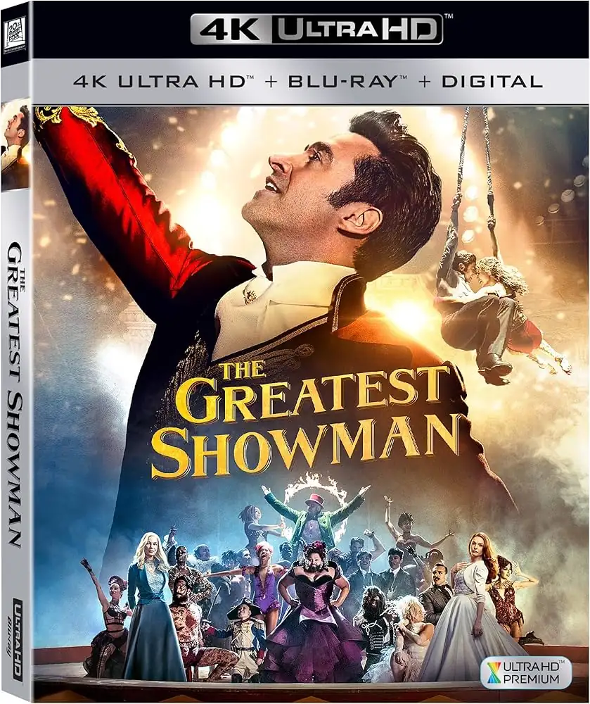 Amazon.com: The Greatest Showman [4K UHD] : Hugh Jackman, Zac Efron, Michelle Williams, Rebecca Ferguson, Zendaya, Keala Settle, Yahya Abdul-Mateen, Natasha Liu Bordizzo, Paul Sparks, Sam Humphrey, Austyn Johnson, Cameron Seely, Eric