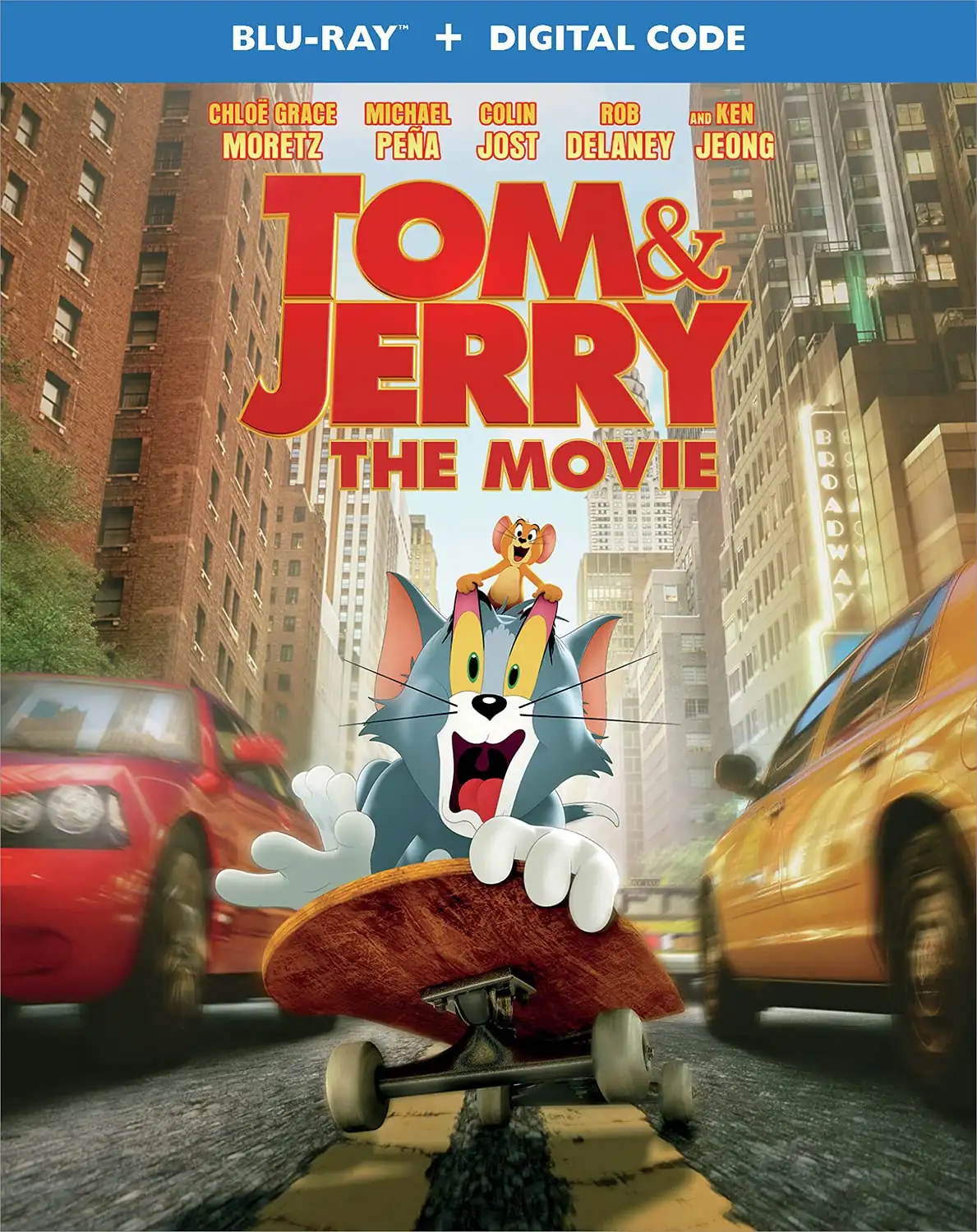 Amazon.com: Tom and Jerry (Blu-ray +Digital): Chris DeFaria, Christopher DeFaria, Tim Story, Adam Goodman, Steve Harding, Sam Register, Jesse Ehrman, Allison Abbate, Bobby Cannavale, Chloë Grace Moretz, Nicky Jam, Michael Peña, Joey
