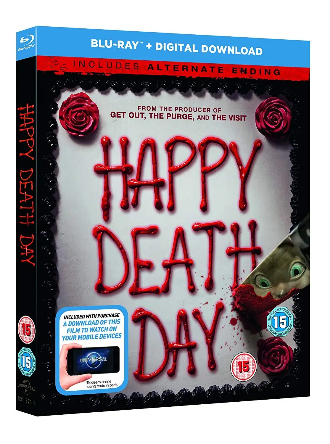 Happy Death Day (Blu-ray + Digital Download) (Includes Alternate Ending) (Region Free) (Fully Packaged Import): Amazon.in: Jessica Rothe, Israel Broussard, Ruby Modine, Rachel Matthews, Charles Aitken, Christopher Landon, Jason Blum, Angela Mancuso: