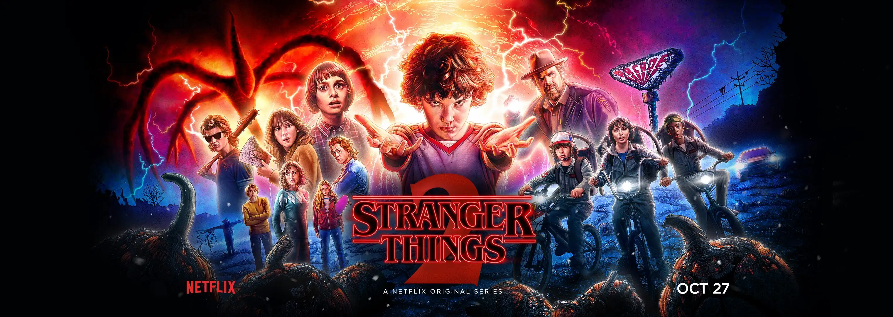 Here's the wide version of the poster. : r/StrangerThings