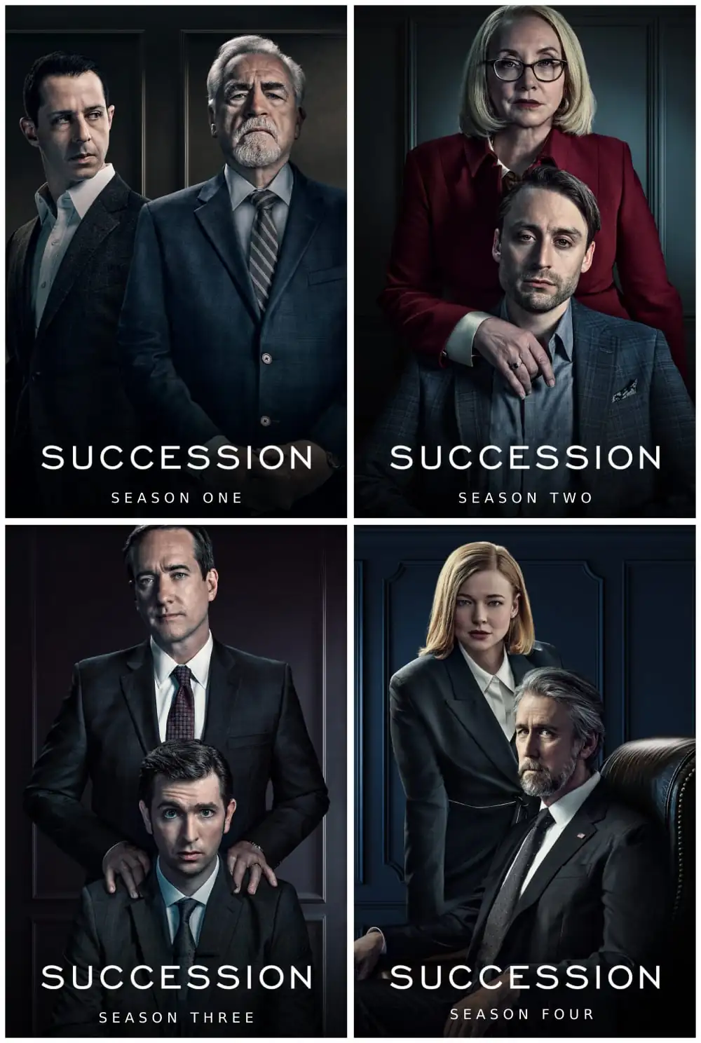 Succession (2018) seasons 1-4 posters : r/PlexPosters