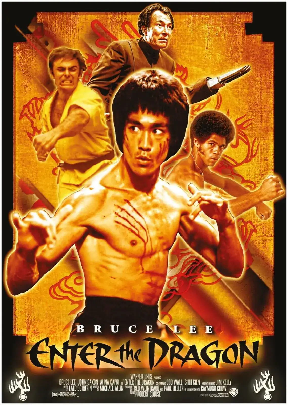 Bruce Lee ENTER THE DRAGON Art Silk Poster Print 13x20, 52% OFF