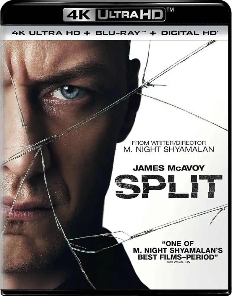 Amazon.com: Split [Blu-ray] : James McAvoy, Anya Taylor-Joy, Betty Buckley,  Haley Lu Richardson, Jessica Sula, M. Night Shyamalan, M. Night Shyamalan,  Jason Blum, Marc Bienstock, M. Night Shyamalan: Movies & TV