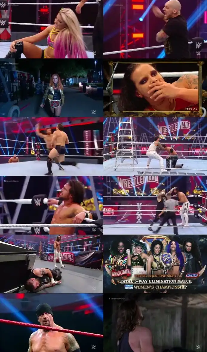 WWE Wrestlemania 36 March 2020 scenes