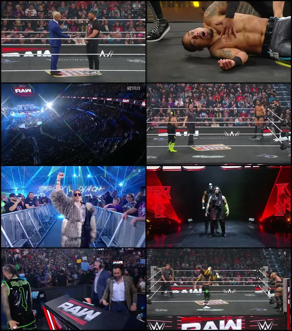 screenshot d3d981 wwe monday night raw 24th november 2025